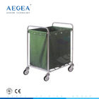 AG-SS013 con un ospedale sospendente dell'acciaio inossidabile dell'ospedale della borsa che veste i carrelli della lavanderia