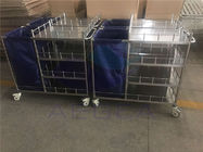 Carretti di lavanderia di tela materiali dell'ospedale dell'acciaio inossidabile AG-SS010