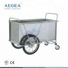 AG-SS025 moderno a buon mercato con il prezzo del carrello di professione d'infermiera della struttura d'acciaio della grande ruota