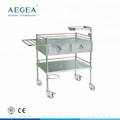 Carrello medico dell'iniezione di trattamento della base dell'acciaio inossidabile AG-SS058